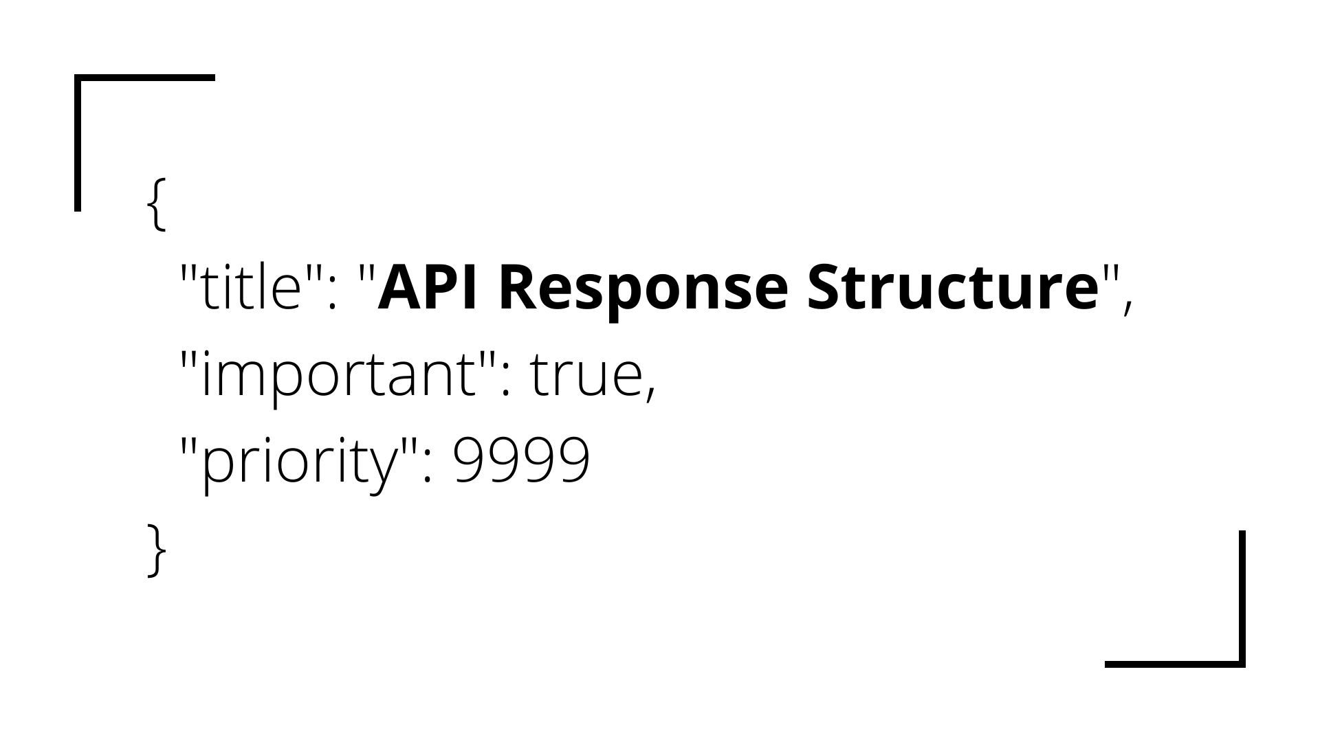 blog banner - Proper API Response structure {}